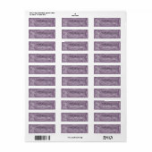 Stijlvol Bewaar de datumlijnen van oude lavendel Etiket (Full Sheet)