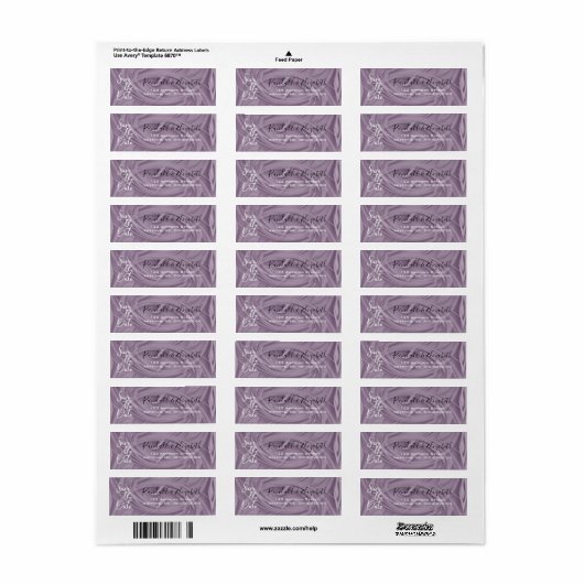 Stijlvol Bewaar de datumlijnen van oude lavendel Etiket (Full Sheet)