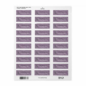 Stijlvol Bewaar de datumlijnen van oude lavendel Etiket (Full Sheet)