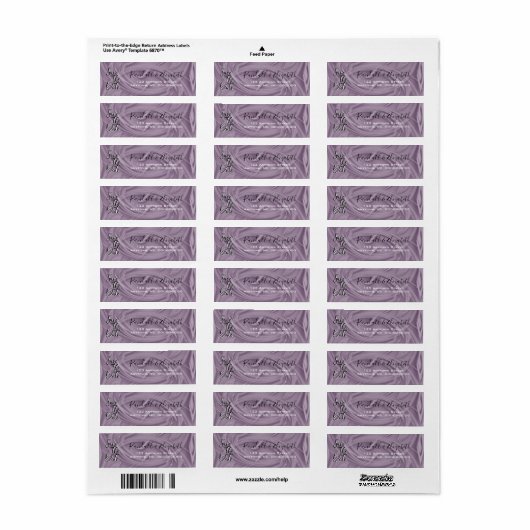Stijlvol Bewaar de datumlijnen van oude lavendel Etiket (Full Sheet)