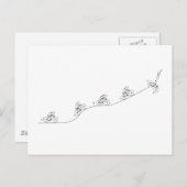 Stijlvol bicyclisch ontwerp briefkaart (Voorkant / Achterkant)