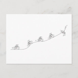 Stijlvol bicyclisch ontwerp briefkaart