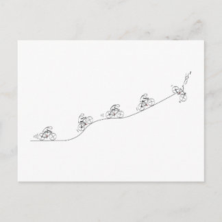 Stijlvol bicyclisch ontwerp briefkaart