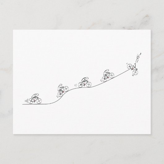 Stijlvol bicyclisch ontwerp briefkaart (Voorkant)