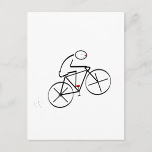 Stijlvol bicyclisch ontwerp briefkaart