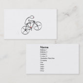Stijlvol bicyclisch ontwerp visitekaartje (Voorkant / Achterkant)