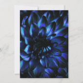 Stijlvol Blauw Bloemen Vrijgezellenfeest Kaart (Achterkant)