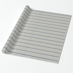 Stijlvol blauw- en artikelstrippapier cadeaupapier