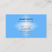 Stijlvol blauw en wit diamantverloop visitekaartje (Voorkant)