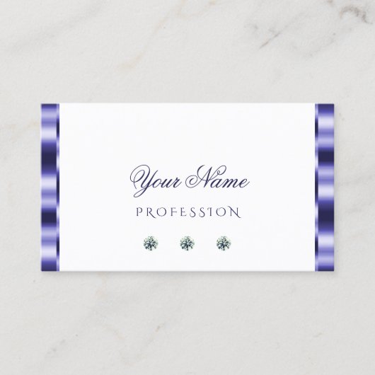 Stijlvol blauw en witte zwelgen Elegant Visitekaartje (Voorkant)