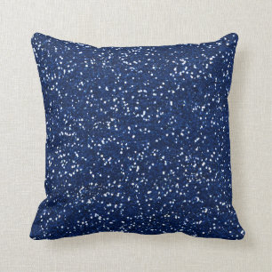 Stijlvol blauw glitter kussen