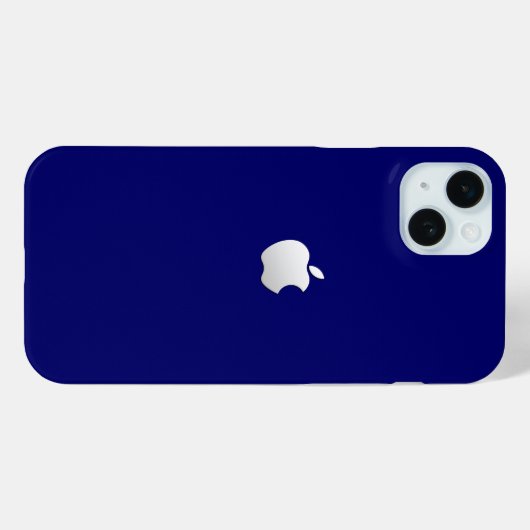 Stijlvol blauw Hoesje voor Apple iPhone 15 Plus (Achterkant (horizontaal))