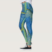 Stijlvol blauw lef leggings (Links)