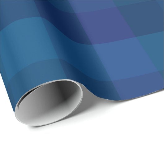 Stijlvol blauw Paars Check Geometric Pset Pattern Cadeaupapier (Rol Hoek)