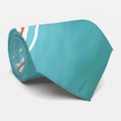 Stijlvol Blauwgroen Stropdas (Opgerold)