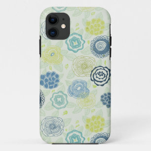 Stijlvol bloemmotief met cute bloemen iPhone 11 hoesje