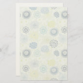 Stijlvol bloempatroon met schattige bloemen briefpapier (Voorkant / Achterkant)