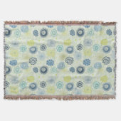 Stijlvol bloempatroon met schattige bloemen deken (Voorkant)