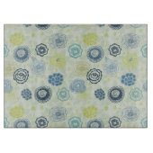 Stijlvol bloempatroon met schattige bloemen snijplank (Voorkant)