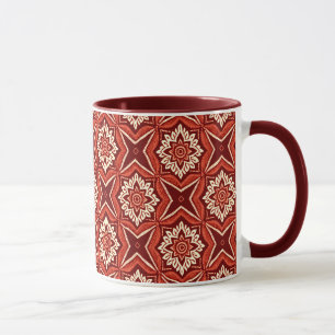Stijlvol Boho Chic Bloemenpatroon Mok