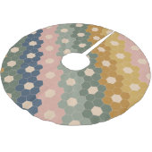 Stijlvol Boho Geometric Pattern Blue Blush Kerstboom Rok (Gekanteld)