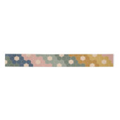 Stijlvol Boho Geometric Pattern Blue Blush Lint (Voorkant)
