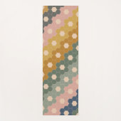 Stijlvol Boho Geometric Pattern Blue Blush Yogamat (Voorkant)