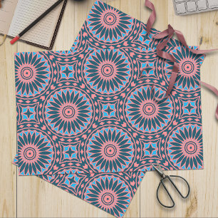 Stijlvol Boho Mosaic Geometric Pattern Tissuepapier