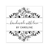 stijlvol botanisch handgemaakt zelfinktende stempel (Design)