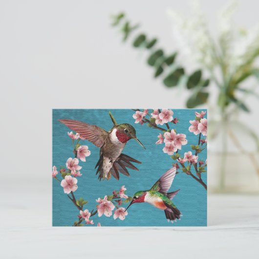 Stijlvol Briefkaart voor het schilderen van vogel (Staand voorkant)