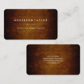 Stijlvol  bruin visitekaartje (Voorkant / Achterkant)