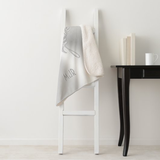 Stijlvol Butterfly Round Tail, in reliëfdruk Sherpa Deken (In situ)