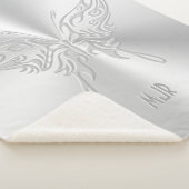 Stijlvol Butterfly Round Tail, in reliëfdruk Sherpa Deken (3/4)