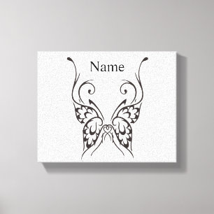 Stijlvol Butterfly Tattoo Thunder_Cove Canvas Afdruk