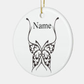 Stijlvol Butterfly Tattoo Thunder_Cove Keramisch Ornament (Links)