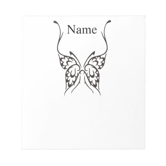 Stijlvol Butterfly Tattoo Thunder_Cove Notitieblok (Voorkant)