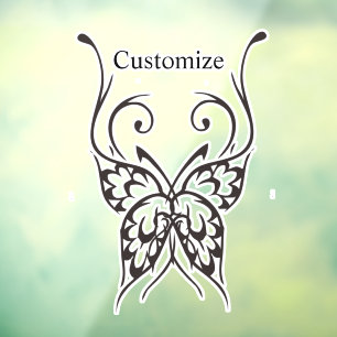 Stijlvol Butterfly Tattoo Thunder_Cove Raamsticker