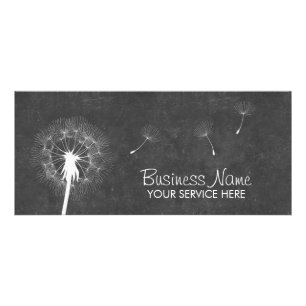 Stijlvol Chalkboard Dandelion Rack-Kaarten Reclamekaart