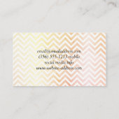 Stijlvol Chevronpatroon Visitekaartje (Achterkant)