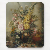 Stijlvol Chic Antiek Floral nog steeds levensredde Muismat (Voorkant)