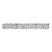 Stijlvol Chic Black en White Dalmatian Dot Pattern Lint (Voorkant)