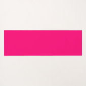 Stijlvol chic hot-roze aangepaste scriptnaam monog yogamat (Achterkant (horizontaal))