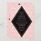 Stijlvol chique mod diamant ikat etnisch Vrijgezel Kaart (Voorkant / Achterkant)