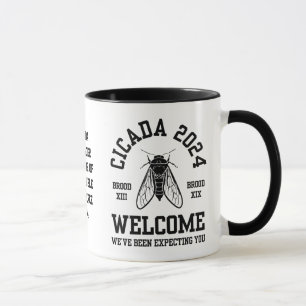 Stijlvol CICADA 2024 Broods WELKOM Souvenir Mok