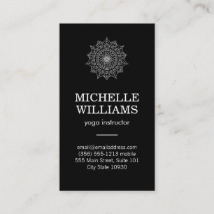 Stijlvol, complex natuurlijk patroon visitekaartje