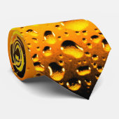 Stijlvol Cool Geel water druppelt bier Stropdas (Opgerold)