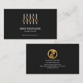 Stijlvol Creative Gold Guitar Equalizer Panel Visitekaartje (Voorkant / Achterkant)