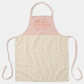 Stijlvol Damaspatroon Schort (Voorkant)