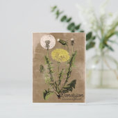  stijlvol Dandelion Briefkaart (Staand voorkant)