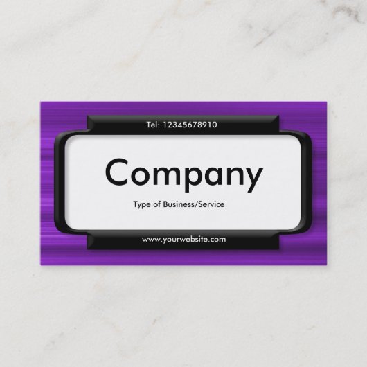 Stijlvol deelvenster - Paarse penseelstructuur Visitekaartje (Voorkant)